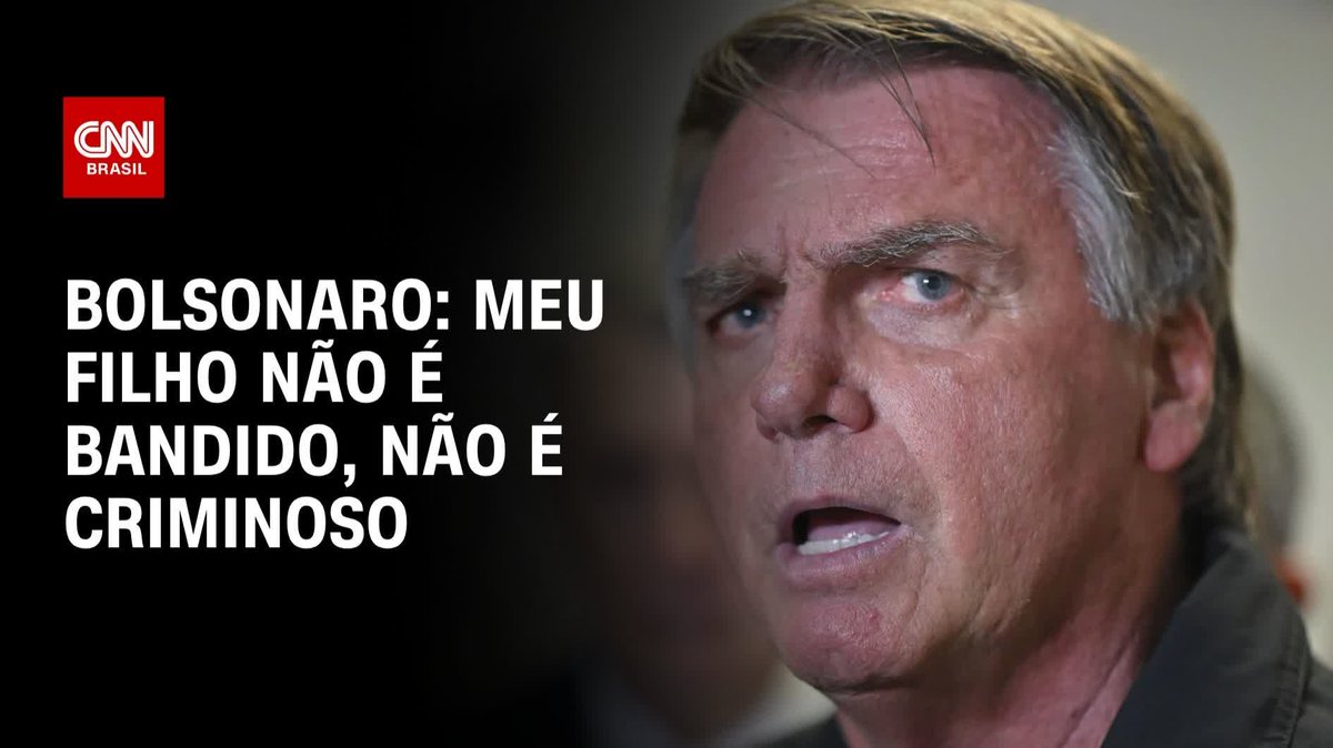 Bolsonaro: Meu filho não é bandido, não é criminoso; assista #CNN360º