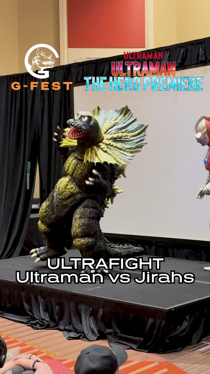 💥ULTRAFIGHT! 💪 Ultraman and Jirahs put on a show at G-FEST ! Who do you think won? 🤔 #Ultraman
