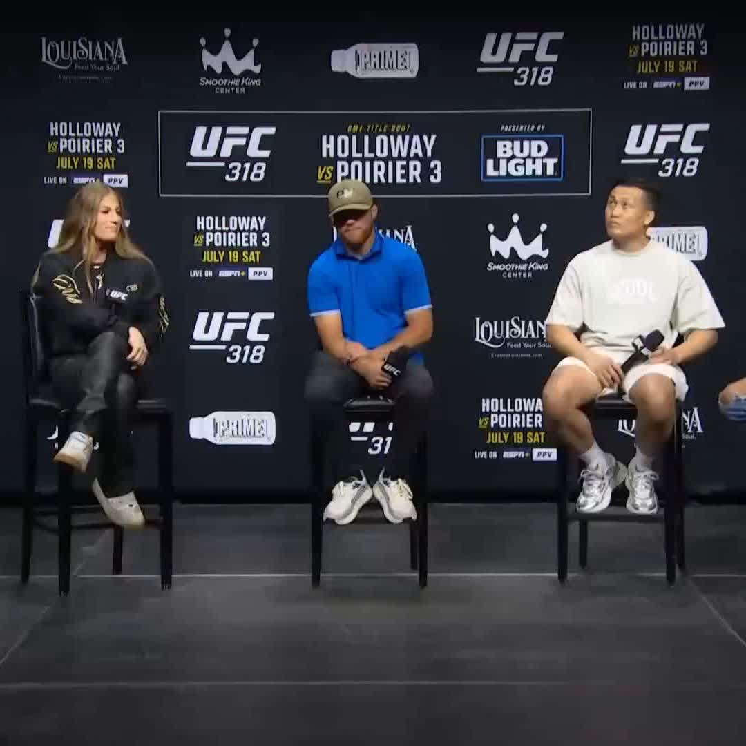 A great man &amp; a great fighter 🫡 Training partner @Gamer_MMA tells what he has learned being side by side with The Diamond! 💎 [ #UFC318 | LIVE TOMORROW 10pmET on ESPN+ PPV ]