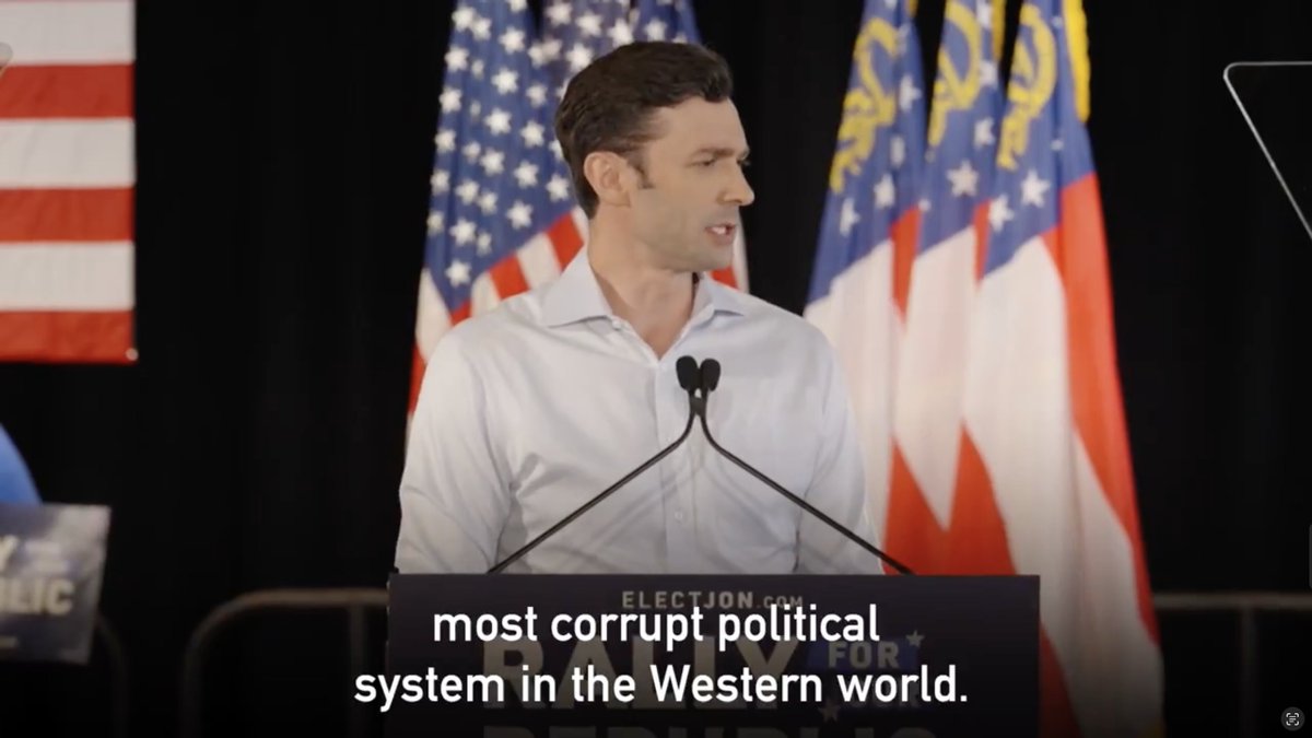 America has the most corrupt political system in the Western world.
