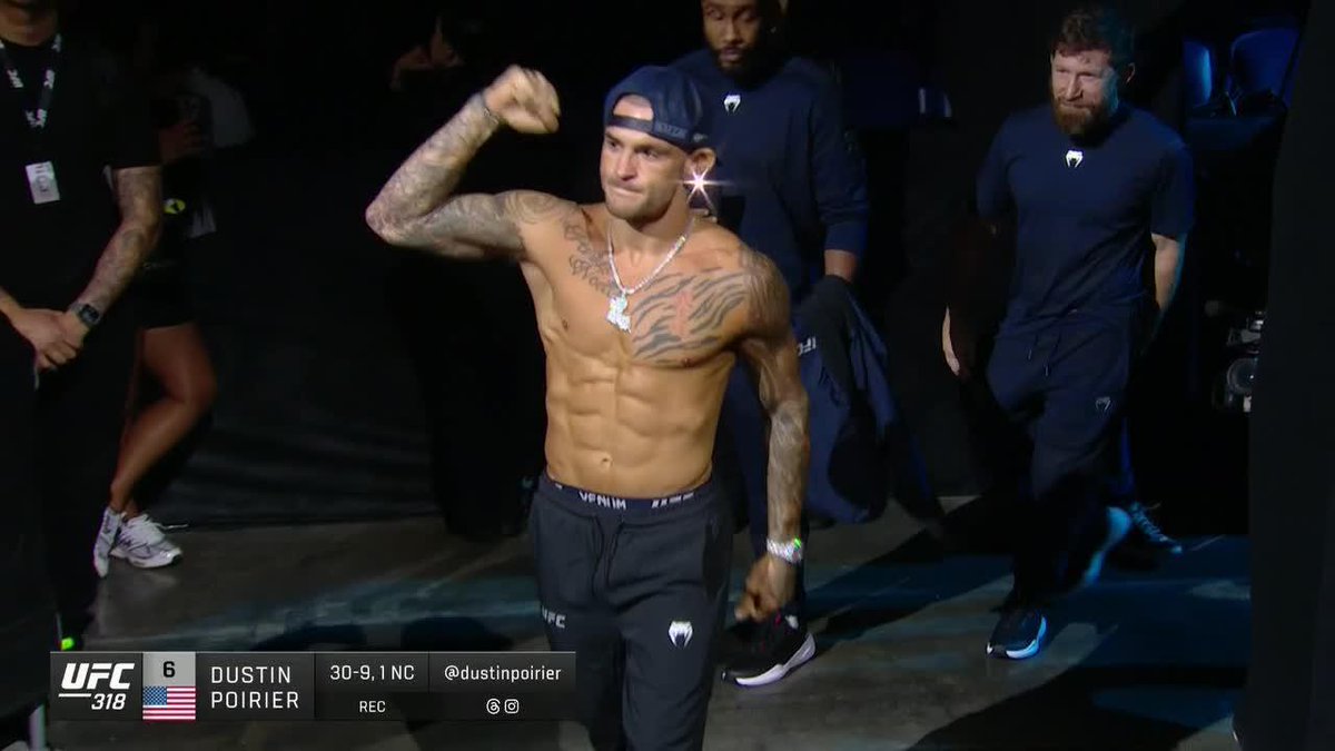LOUISIANA'S OWN DUSTIN "THE DIAMOND" POIRIER 💎 The roar from the New Orleans' crowd 👏 #UFC318