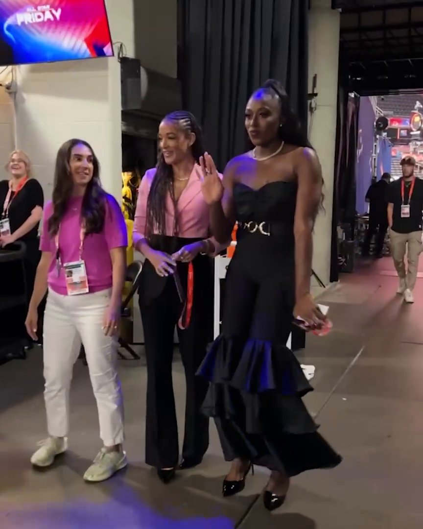 Courtney and T had to get the Chiney Ogwumike and Andraya Carter #WNBAAllStar fit check 🔥 📺 Kia WNBA Skills Challenge and the WNBA Starry 3-Point Contest | Friday at 8 PM ET on ESPN, ESPN+, Disney+