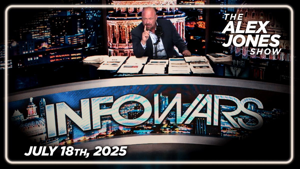 POWERFUL FRIDAY FULL SHOW 7/18/25 — WSJ Caught Red-Handed Launching New Massive Epstein/Trump Hoax, DJT Announces Lawsuit, & Stephen Colbert Cancelled After Total Viewership Collapse! PLUS, Fed Chair Powell Under Criminal Investigation! James O'Keefe Joins Alex Jones Live In-Studio To Reveal His Latest Undercover Investigations! MUST-WATCH/SHARE!