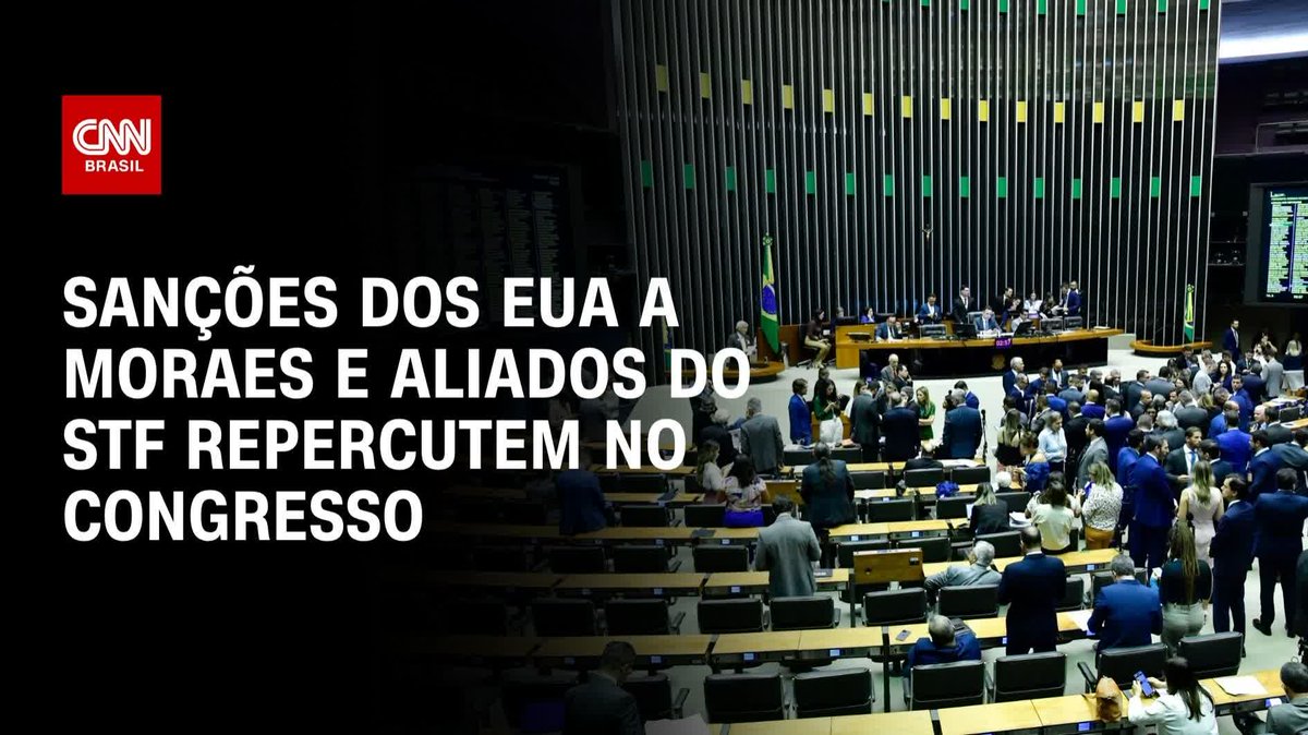 Sanções a Moraes e aliados repercutem no Congresso; assista #CNNPRIMETIME