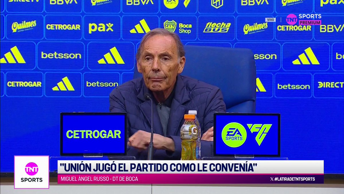 “El gol NO ME GUSTÓ. Eso es clave también”. 🗣️ Russo analizó el rendimiento defensivo de Boca luego del empate frente a Unión.
