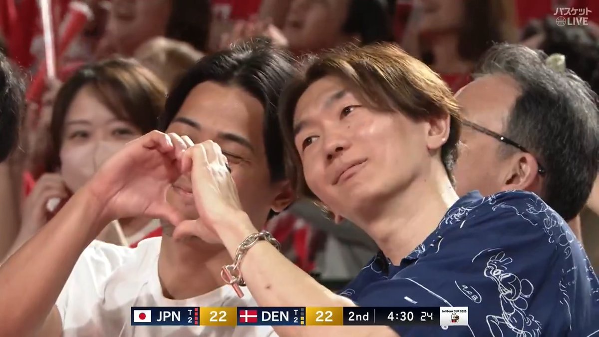 #富樫勇樹 #西村文男 がゲームを観戦👀 会場も大盛り上がり✨ 🏀#SoftBankカップ 2025(千葉大会)🏆 #バスケットボール #男子日本代表 🇯🇵#日本 🆚 #デンマーク🇩🇰 ▶️視聴はコチラ #バスケットLIVE ライブ/見逃し配信中📡 #AkatsukiJapan 日本バスケットボール協会(JBA) バスケットボール日本代表
