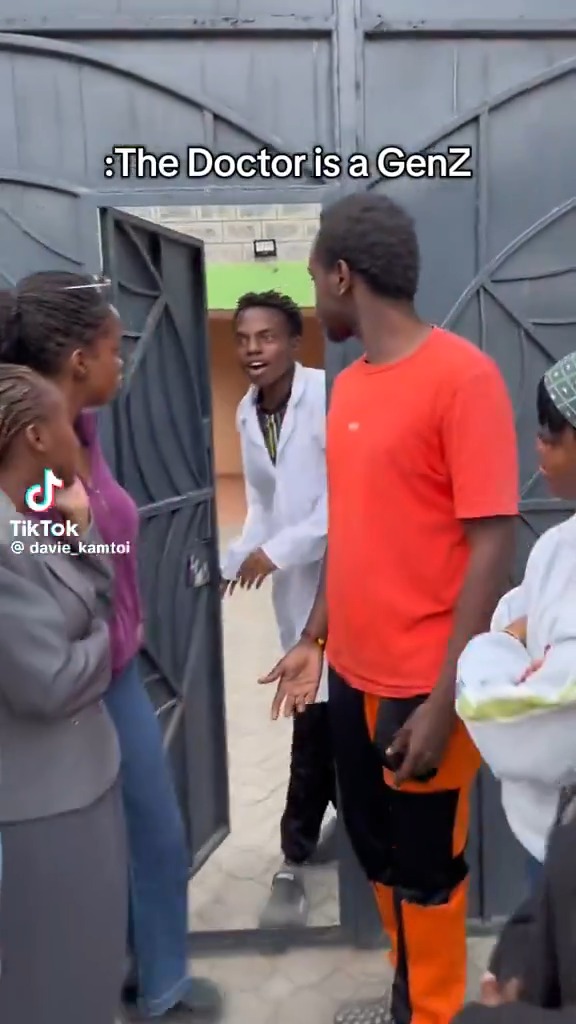 Daktari na koti ya butchery 🤣🤣