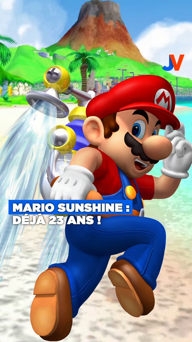 Mario Sunshine fête ses 23 ans ! 🌴🌞 Le classique de la GameCube débarquait le 19 juillet 2002. 🌊