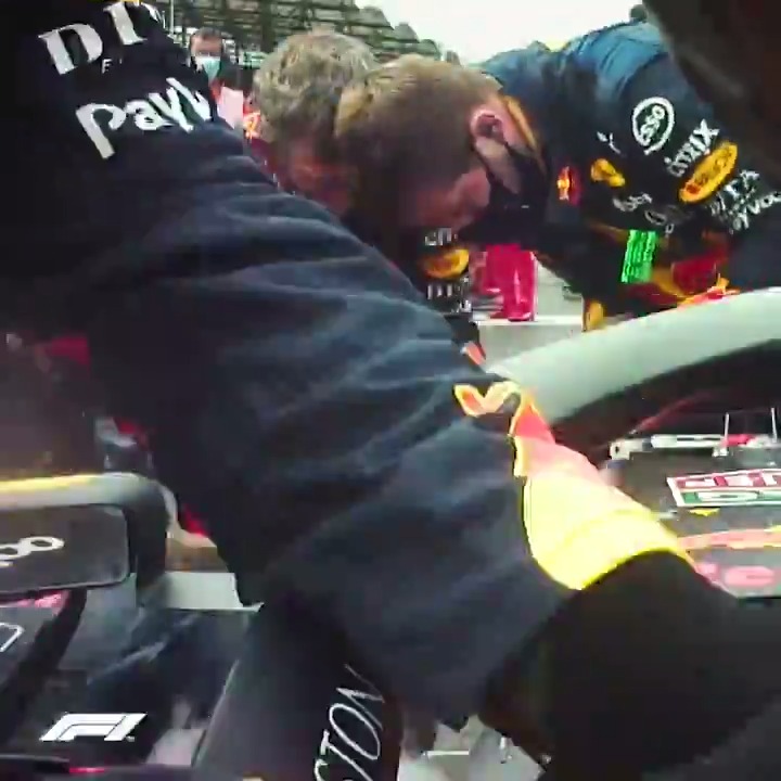 5 years ago, Max Verstappen crashed going to the grid in Hungary The pit crew did an amazing job to repair the car in time to make the start