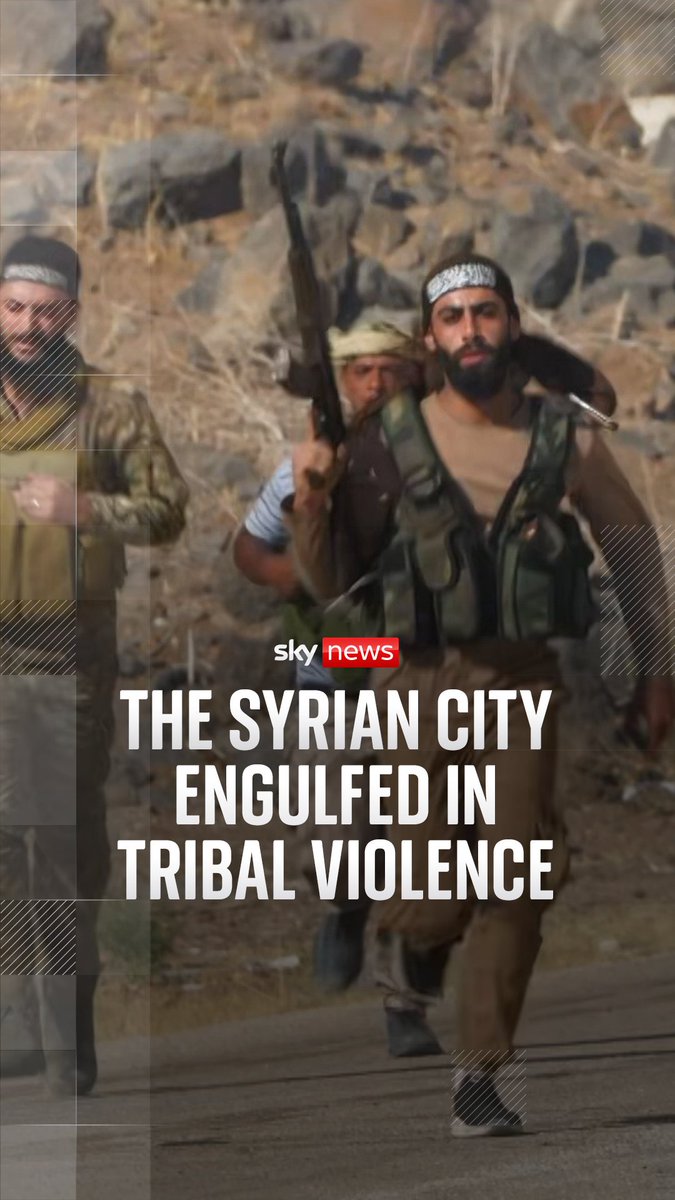 🇸🇾 The Syrian city of Sweida has become the epicentre of recent sectarian violence, with Arab tribes mobilising to fight the Druze majority stronghold. Special correspondent Alex Crawford travelled on the road to the embattled Sweida province ⬇️