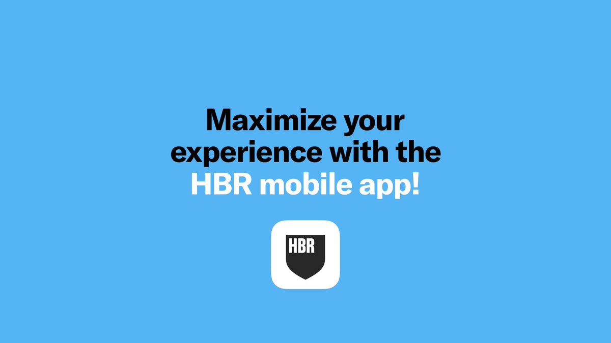 Discover the latest HBR mobile app features — seamlessly designed to make your business learning journey smarter, faster, and more personalized. Download the HBR mobile app today.