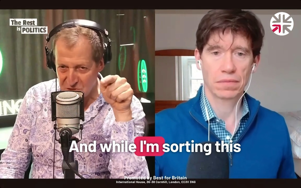 Alastair Campbell on what Starmer’s answer to Farage should be: "This guy's one achievement in his entire career is Brexit. And it has done the country a lot of harm which we are now trying to fix." The Rest Is Politics @CampbellClaret