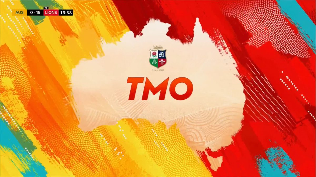 TRY DISALLOWED ❌ Lions celebrations are short-lived as Huw Jones is adjudged to have committed a double movement in the process of scoring the try.