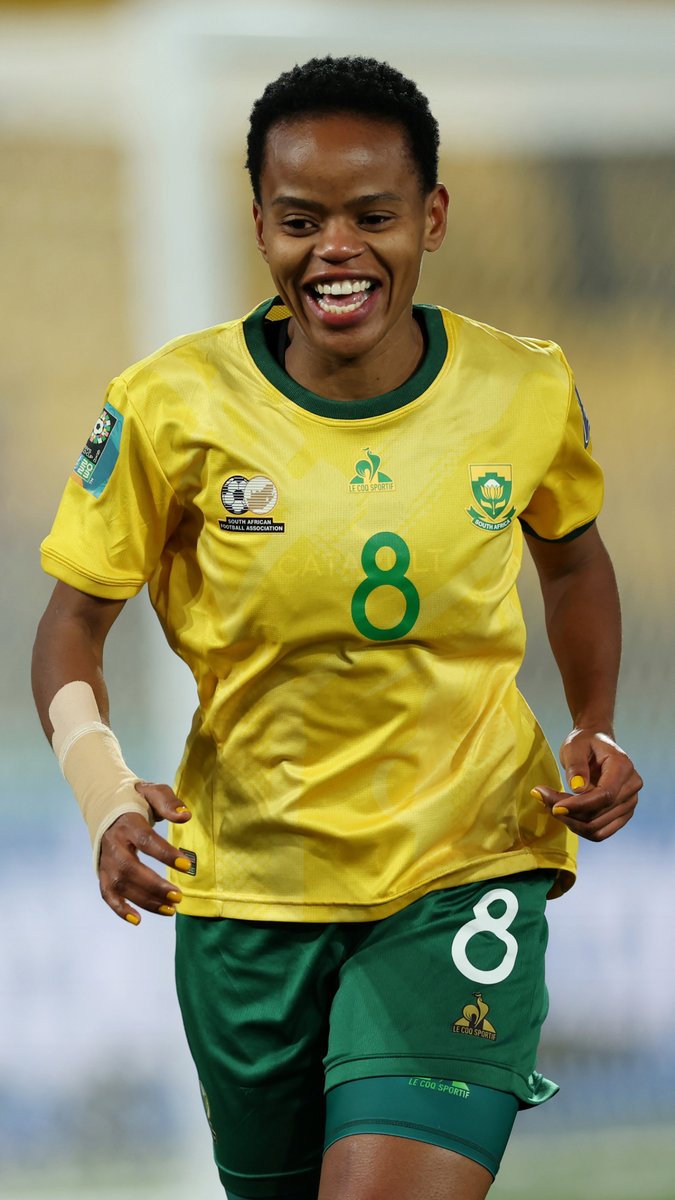When the cele is as cold as the finish. 🥶 Banyana_Banyana | #FIFAWWC