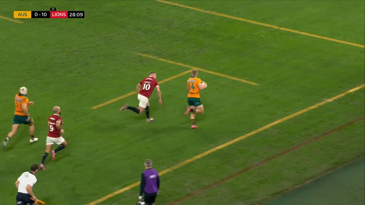 MAGIC! ๐ช Max Jorgensen stuns the Lions to get the Wallabies back into the game in Brisbane! ๐ฆ๐บ