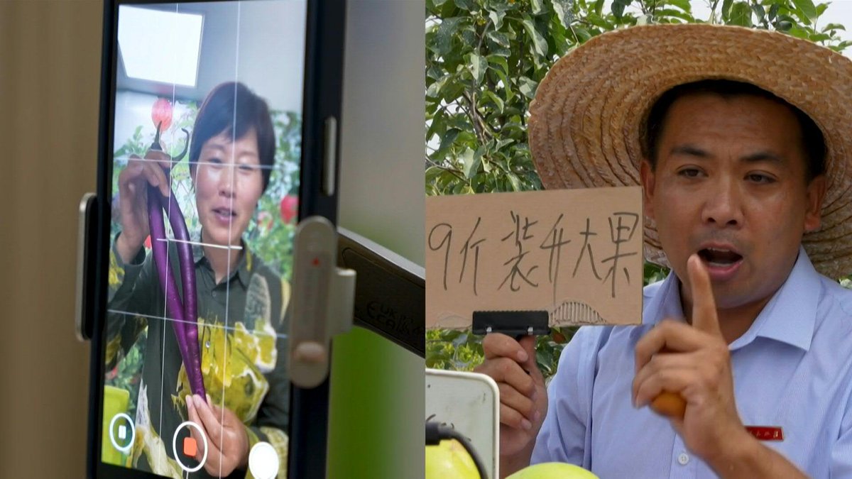 🇨🇳 VIDEO: China's 'new farmers' learn to livestream in rural revitalisation Chinese farmers are attending "livestreaming bootcamps" to learn how to connect directly with consumers via their mobile phones.