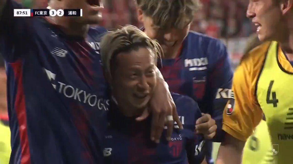 撃ち合いを制したのはFC東京！🔵🔴 🎦 ゴール動画 🏆 明治安田Ｊ１リーグ 第24節 🆚 FC東京vs浦和 🔢 3-2 ⌚️ 88分 ⚽️ 仲川 輝人（FC東京) #Ｊリーグ