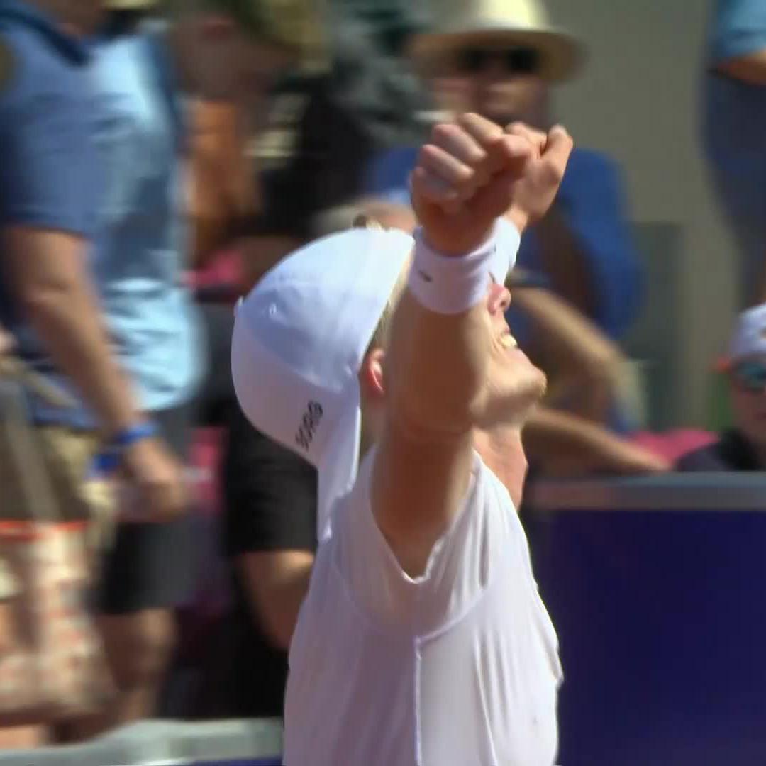 ATP Tour Finalist! 🤩 Jesper De Jong advances into a career first ATP Tour-level final with a 6-3 7-6 win over Ugo Carabelli #NordeaOpen