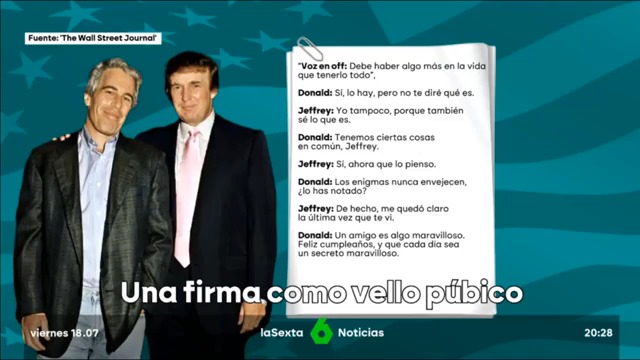 Trump está hasta el cuello con la red pedófila de Epstein.