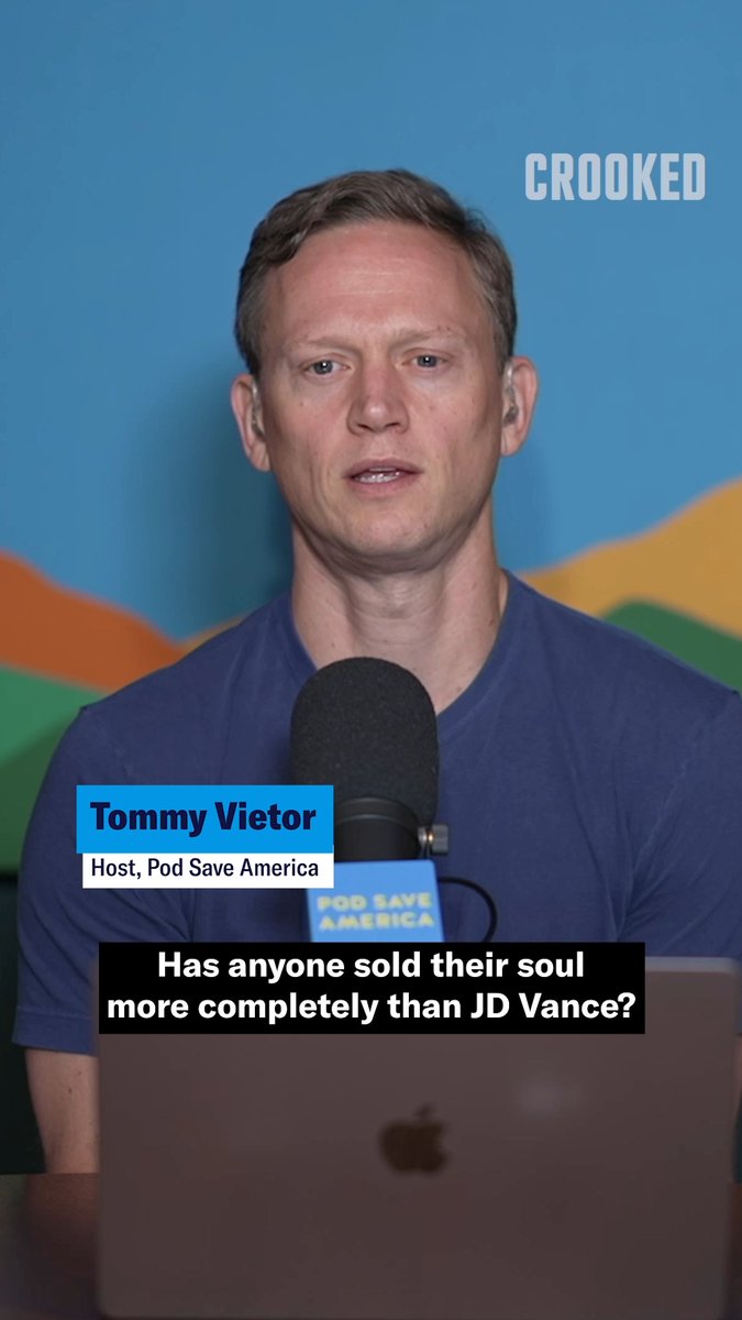 "Has anyone sold their soul more than JD Vance?" – Tommy Vietor
