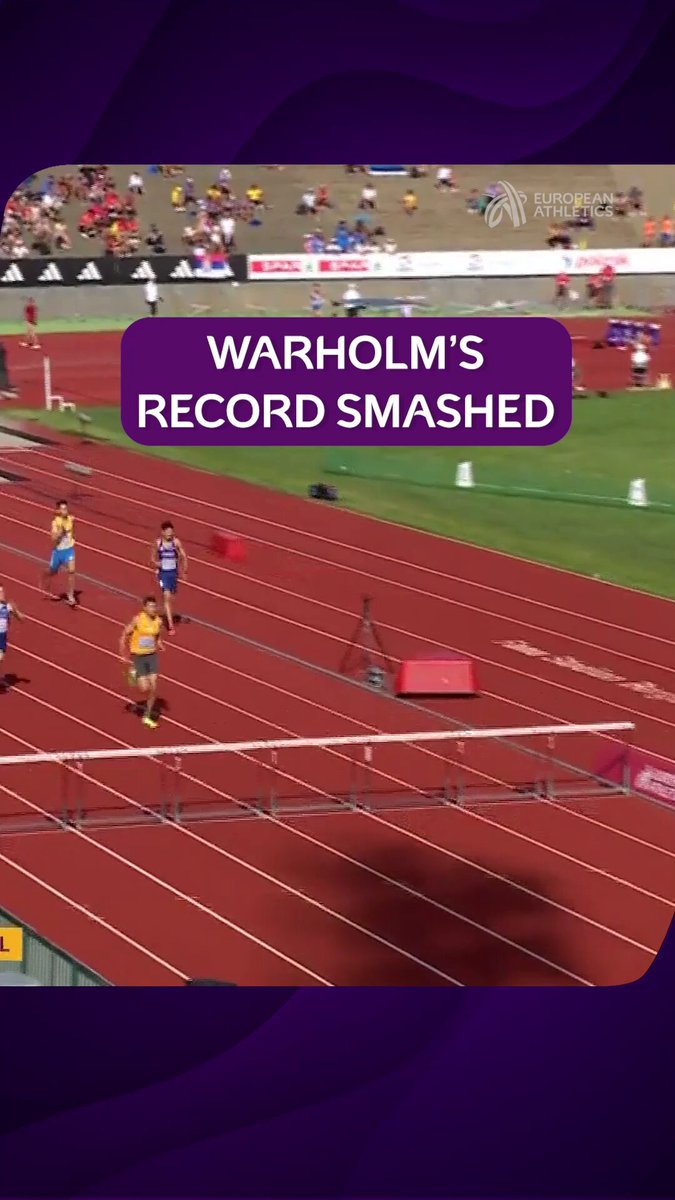Karsten Warholm’s championship record smashed! 👊 Owe Fischer-Breiholz 🇩🇪 storms to European U23 400m hurdles gold in 48.01! 🔥 #Bergen2025