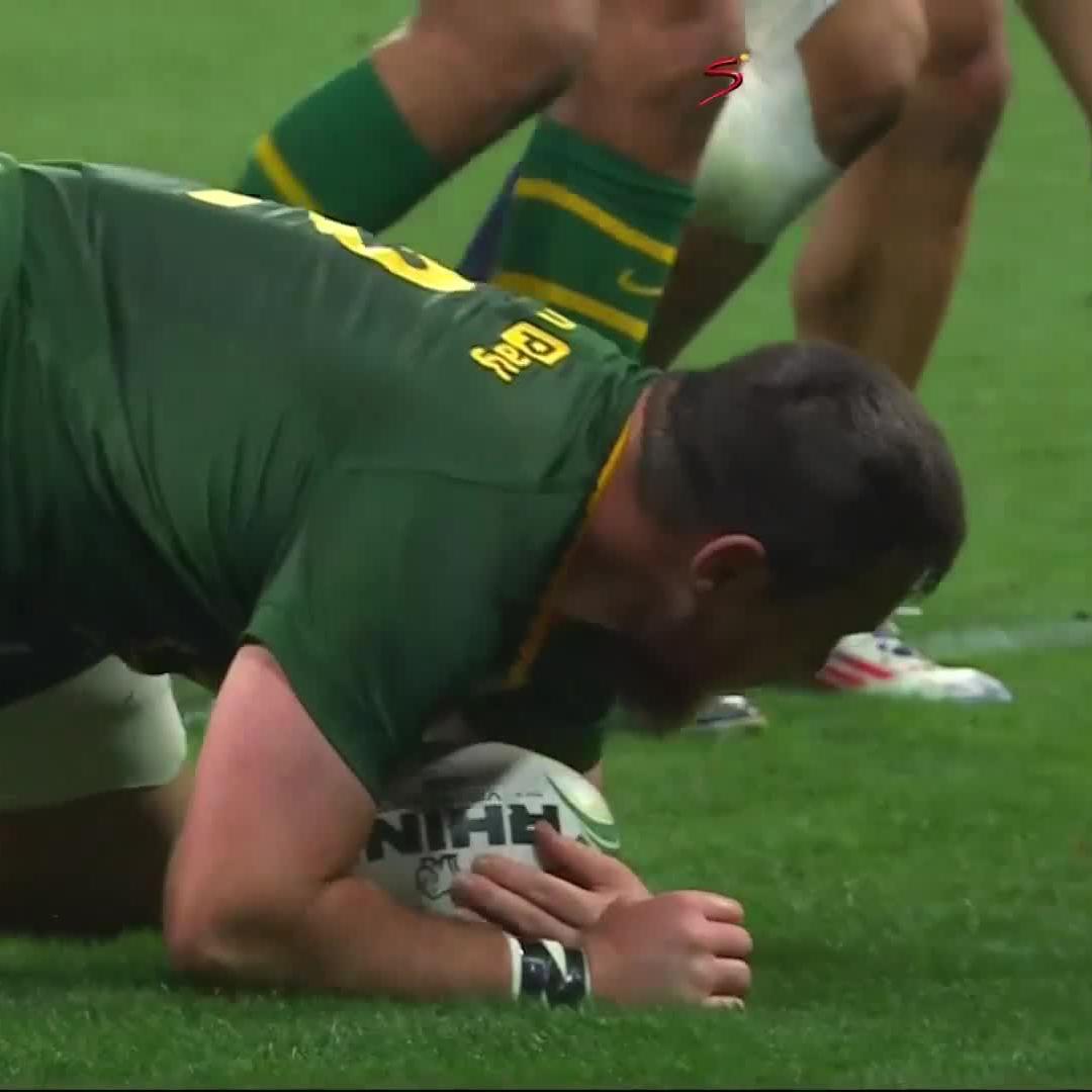 Two debutants, two tries😏🇿🇦 Marnus van der Merwe gets on the scoresheet 🤌 📺 Stream #RSAvGEO on DStv: