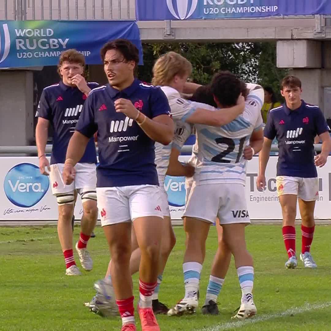 "It's an Argentine epic" 🇦🇷 Pascal Senillosa delivers as Argentina take the lead 🔥 #WorldRugbyU20s
