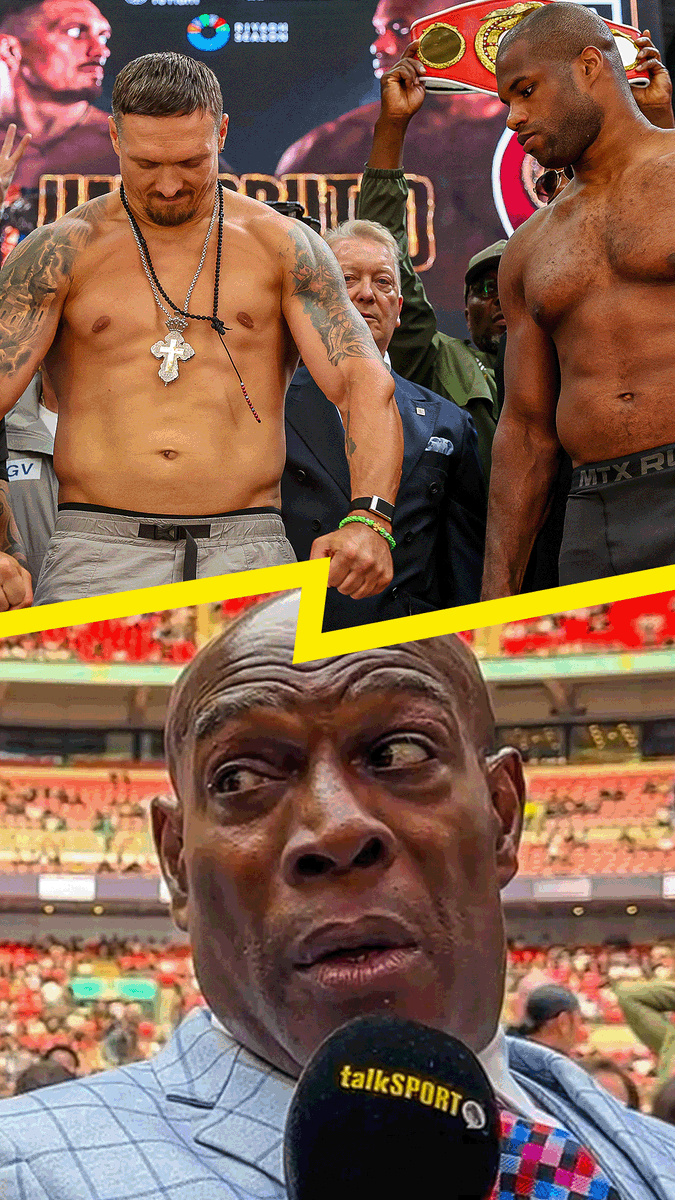🫣 "I hope he proves me wrong!" Frank Bruno tips Oleksandr Usyk to beat Daniel Dubois in their rematch 😱 #UsykDubois2 watch-along here: