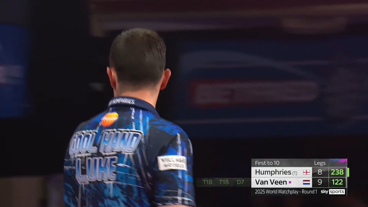 THE CHAMP IS OUT! 😱 Luke Humphries' reign as World Matchplay champion ends on the opening night! ❌ What a moment for Gian van Veen! 🇳🇱 📺 #MatchplayDarts | R1