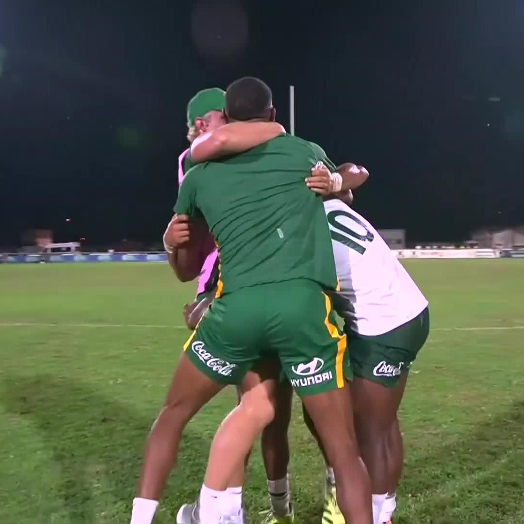 Look at the scenes at full-time 🤩 The Junior Boks end their 13-year wait to win the #WorldRugbyU20s title 🇿🇦🏆 #SSRugby