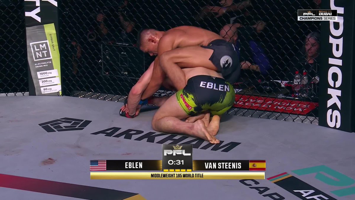 DOUBT. HIM. NOW. COSTELLO VAN STEENIS REAR NAKED CHOKE WITH 10 SECONDS LEFT!! #AndNew PFL Middleweight World Champion! #PFLCapeTown 🇿🇦 | TODAY | Grand Arena, GrandWest | Cape Town, South Africa | 🇺🇸 LIVE NOW on ESPN+