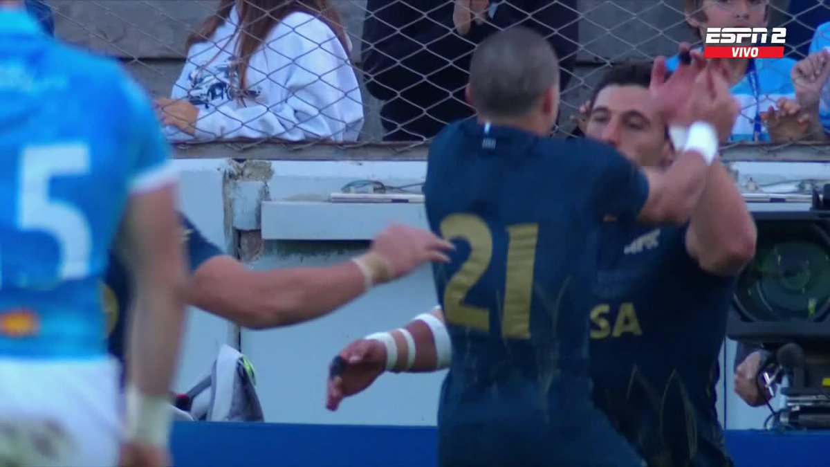 1️⃣4️⃣ ¡Jugada de primera fase y try de Rodrigo Isgró sobre la bandera! 📺 Mirá todo el rugby, en #DisneyPlus. #PUMASxESPN