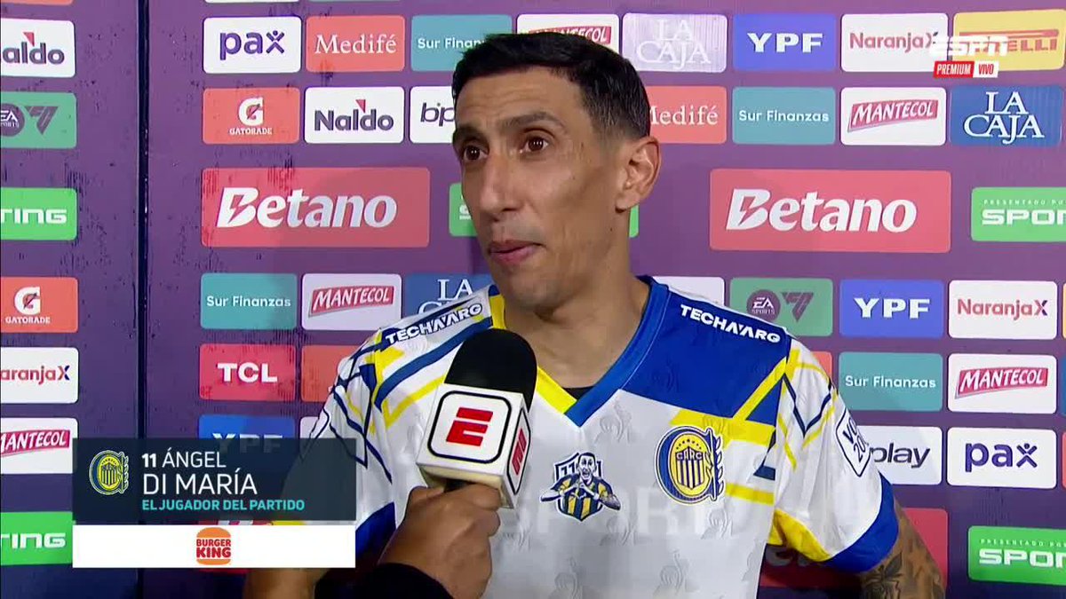 "EL PENAL FUE CLARÍSIMO" declaró Di María tras el triunfazo de Rosario Central vs. Lanús.