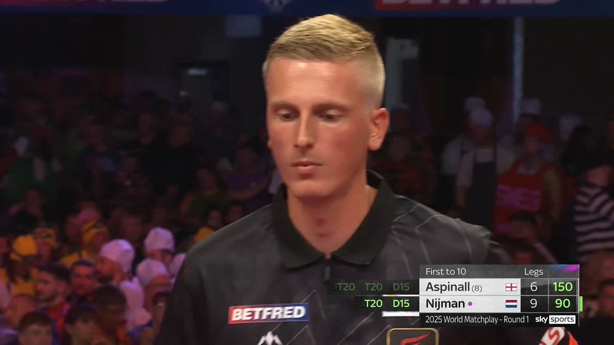 ASPINALL CRASHES OUT! ❌ 2023 champion Nathan Aspinall is beaten by Wessel Nijman on an opening night of shocks in Blackpool! 😱 What a performance from the Dutch debutant! 🇳🇱 📺 #MatchplayDarts | R1