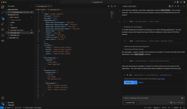 Gemini Code Assist now shares the same technology with Gemini CLI! In VS Code, place any prompt into the chat window using agent mode, and Code Assist will work to write tests, fix errors, build out features, or migrate your code →