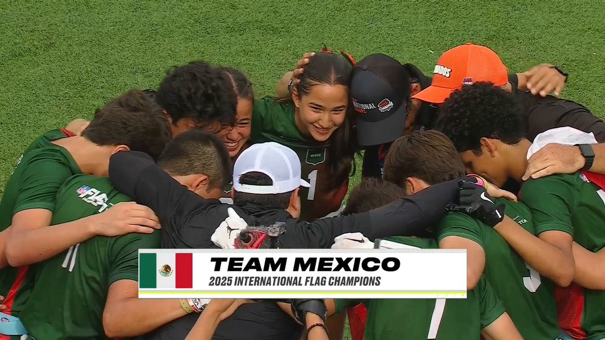 BACK-TO-BACK CHAMPS‼️ Mexico wins the 2025 NFL FLAG International Championship 🇲🇽
