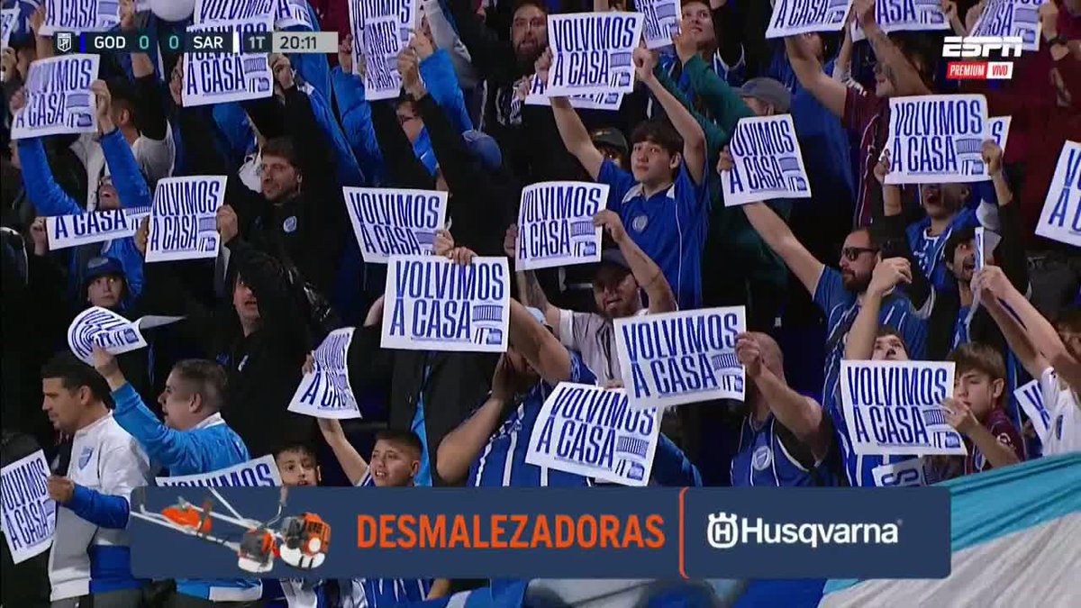 Che tremenda la fiesta que está metiendo Godoy Cruz en el regreso a su estadio.