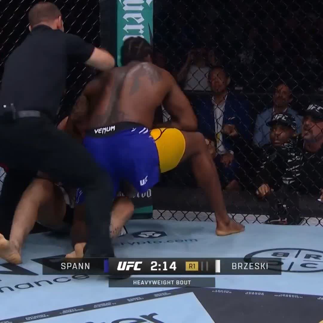 🚨 ENCORE UN FINISH #UFC318 Ryan Spann avec la guillotine au 1er round !