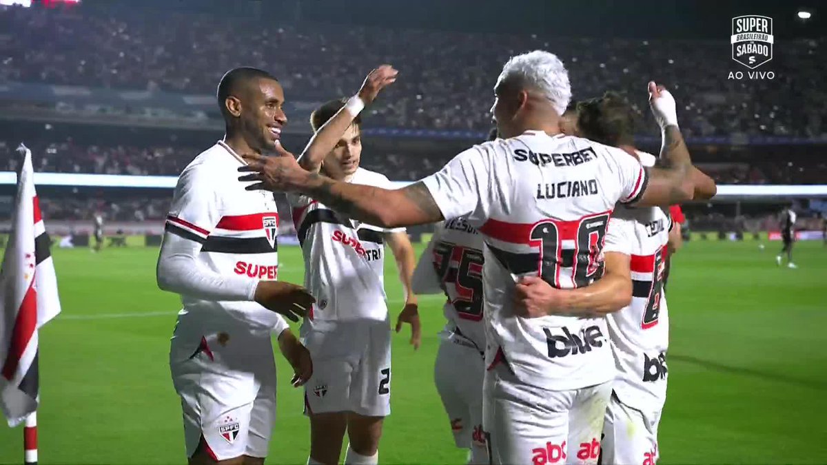 O segundo gol de Luciano. São Paulo 2x0 Corinthians. 🎥 sportv | ge