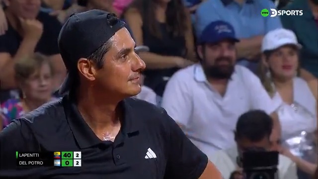 La reacción de Nicolás Lapentti tras escuchar un "Vamos Del Potro".