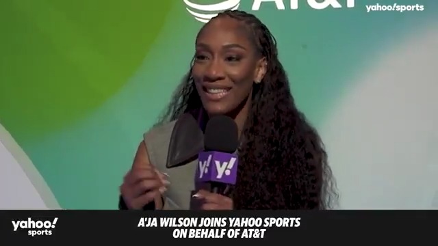 “It’s a beautiful thing and it never gets old.” ⭐️ A'ja Wilson shares what it means to be a WNBA All-Star again at the AT&T WNBA Live booth 👏