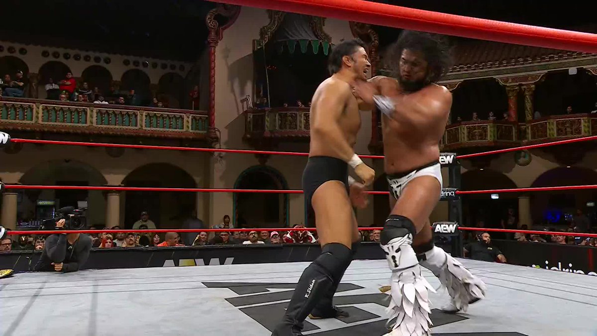 RUSH and Katsuyori Shibata chopping and forearming the hell out of each other on free TV. 🔥 THIS IS REAL WRESTLING, BROTHER.