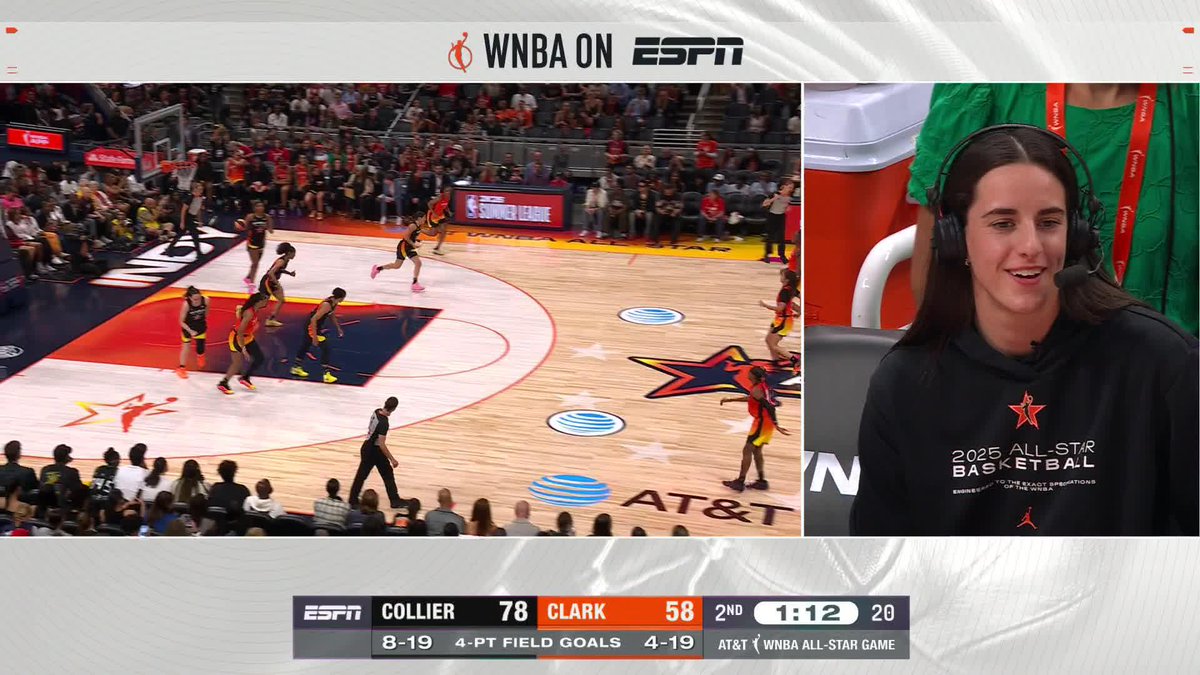 "Offense is what's gonna get us back in it." 😅 Captain Caitlin Clark isn't worried about defense 🔥 #WNBAAllStar