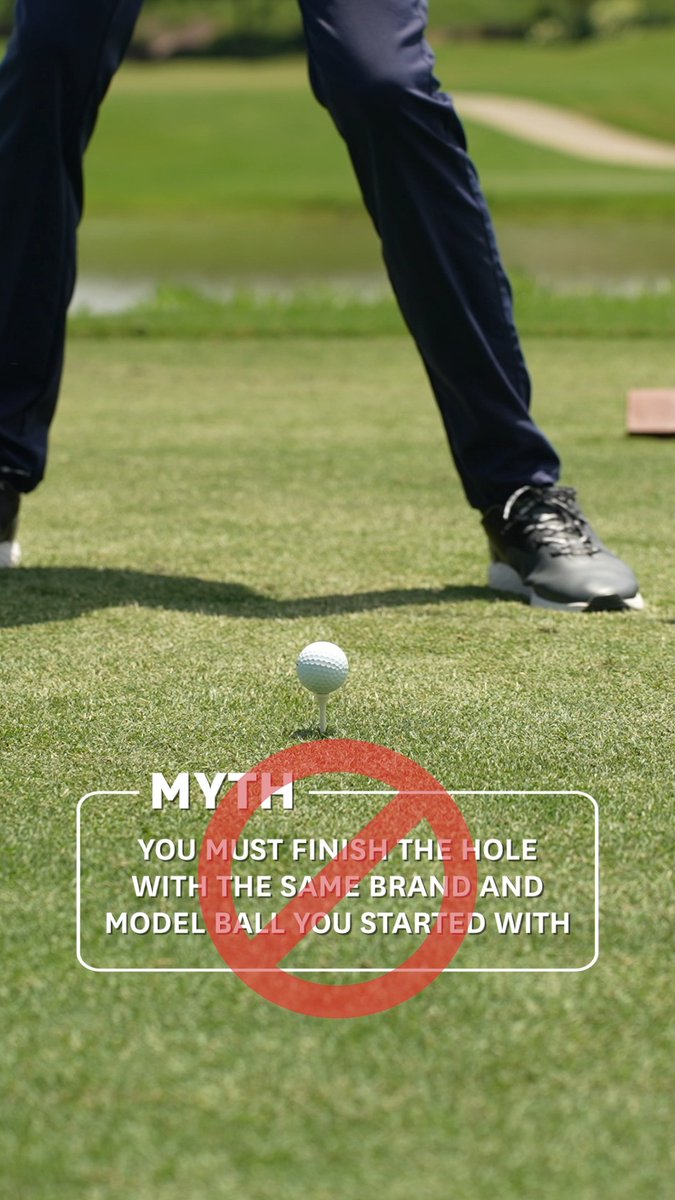 You always have to play the same ball for the entire hole, right? Not exactly...