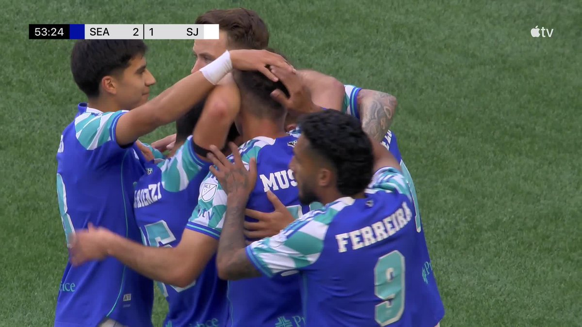 Danny Musovski brace 🤜🤛 Seattle Sounders FC take their first lead of the game.