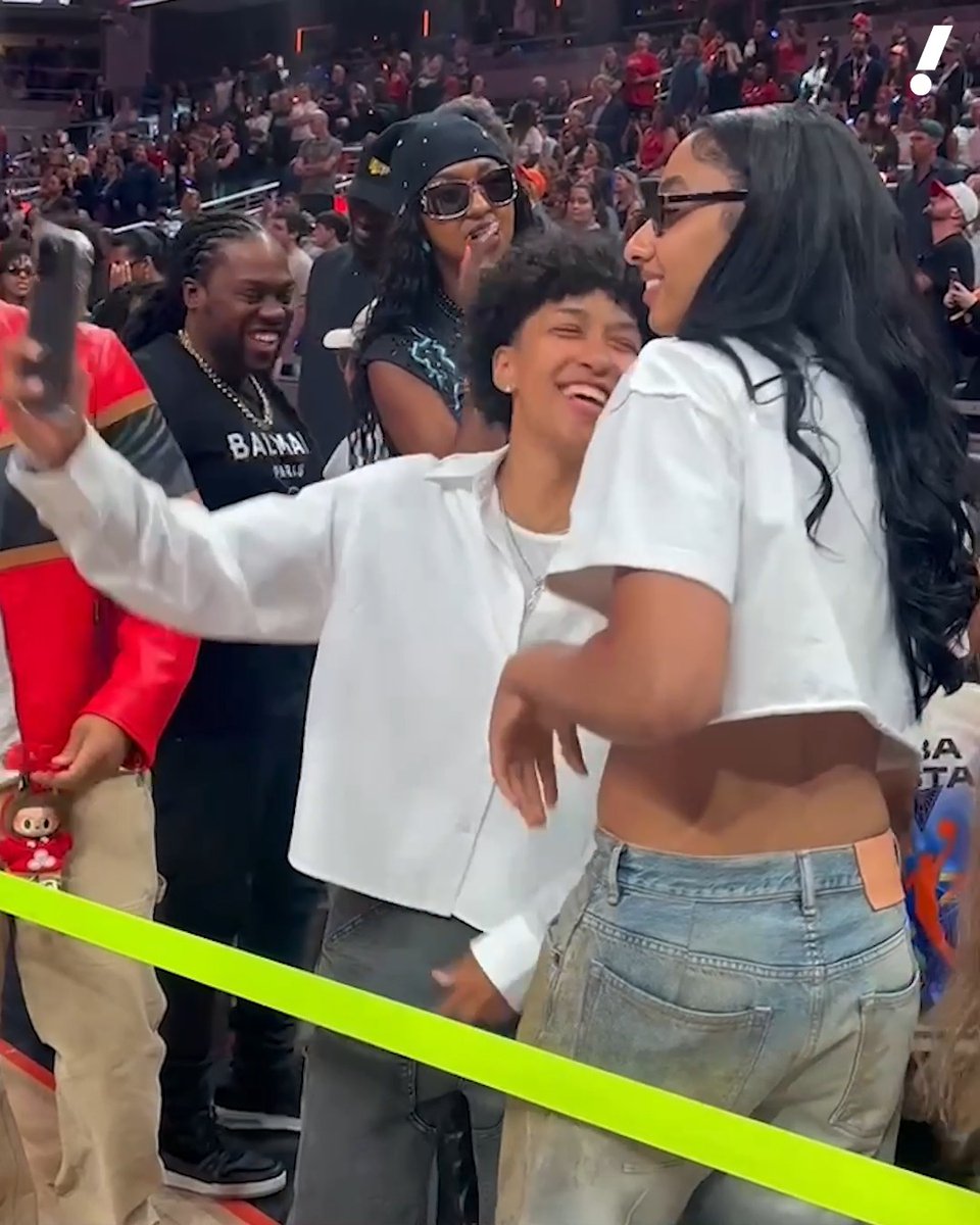 JuJu Watkins made it out to Indy for the WNBA All-Star Game 🤩