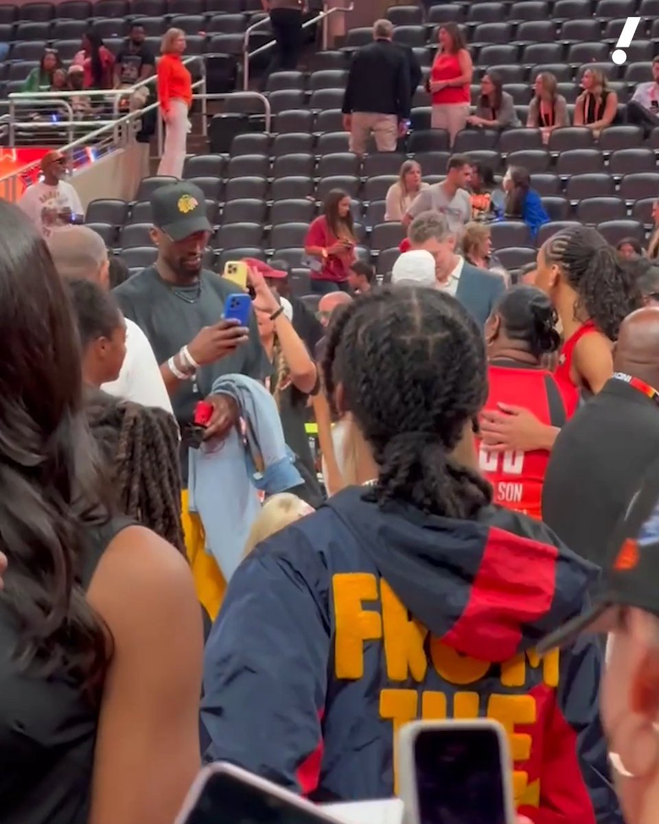 A'ja Wilson got Bam Adebayo taking pics after the WNBA All-Star Game 📸