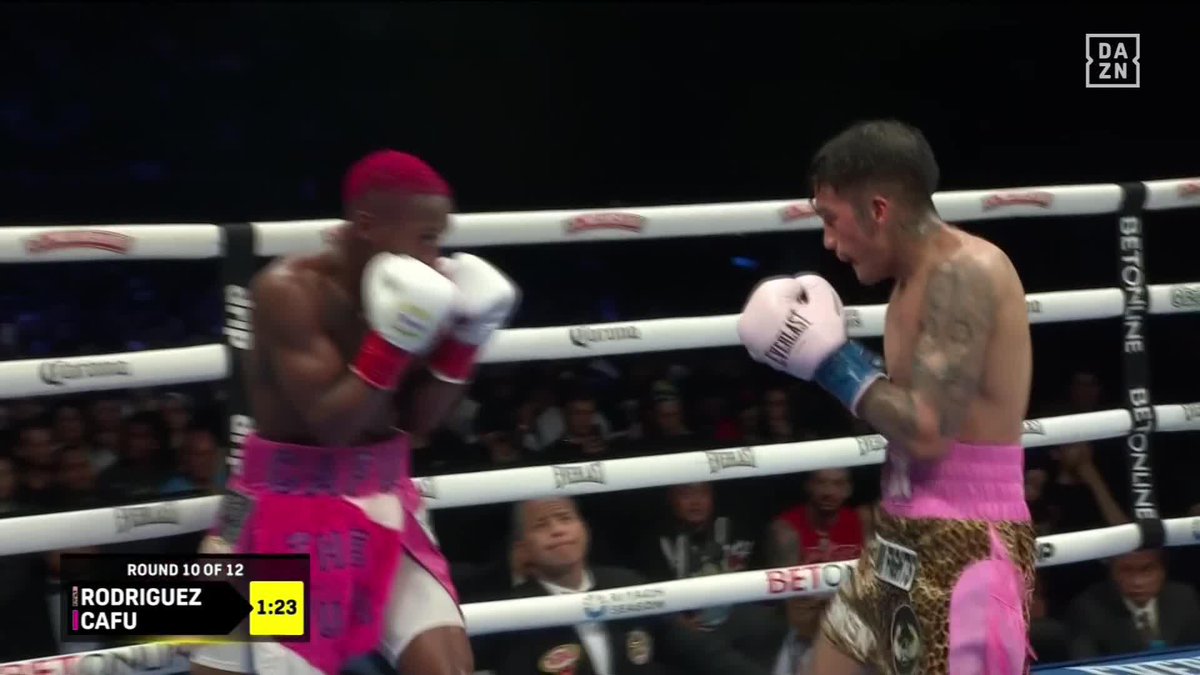 HUGE RIGHT HAND by BAM to SEAL IT IN ROUND 10 😤⚔️ #RodriguezCafu | Live NOW on DAZN