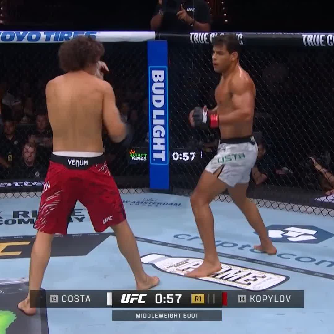 STRAIGHT RIGHT SETS UP THE KNOCKDOWN 😤 [ #UFC318 | Paulo Costa ]