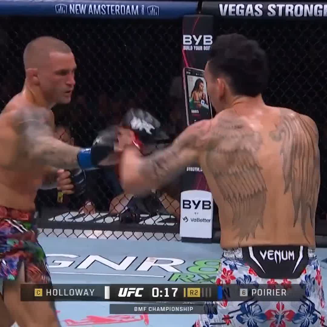 CAN'T EVEN HEAR THE HORN IN HERE 🗣️ We have a SCRAP! [ #UFC318 ]